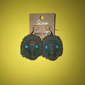 Leather Indian Earrings